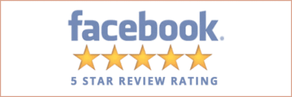 Facebook 5-star review rating badge